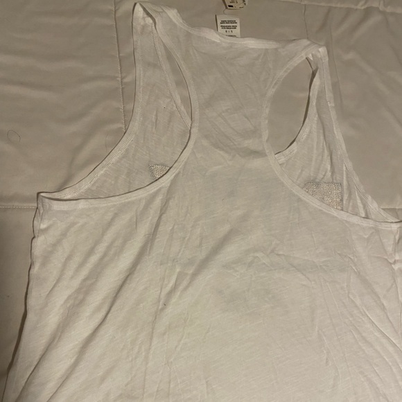 Pink victoria secret tank top. Pink VS sparkle tank top. Sequence tank top - Picture 6 of 6